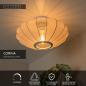 Preview: Lucide CORINA Deckenleuchte Ø40cm 1xE27 Beige