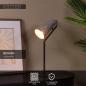 Preview: Lucide BENSEN Tischlampe E14 Grau Filz Japandi Leselampe modern