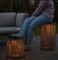 Preview: Lucide PINGI Akku-Stehlampe LED Outdoor IP44 Taupe 3-Stufen-Dim
