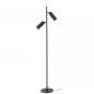 Preview: Lucide CLUBS Stehleuchte 2xGU10 Schwarz Aluminium modern dreh- & kippbar