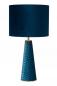 Preview: Lucide EXTRAVAGANZA VELVET Tischleuchte Ø25cm 1xE27 Türkis Retro Metall
