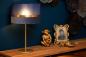 Preview: Lucide EXTRAVAGANZA TUSSE Tischlampe Ø30 cm E14 Blau Gold Leinen