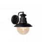 Preview: Lucide FIGO Wandleuchte IP44 Schwarz – 1x E27 Außenwandleuchte im Landhausstil
