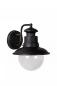 Preview: Lucide FIGO Wandleuchte IP44 Schwarz – 1x E27 Außenwandleuchte im Landhausstil