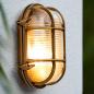 Preview: Lucide DUDLEY Wandleuchte Außen Messing E27 IP65 Vintage Design