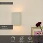 Preview: Lucide OVALIS Wandleuchte 2xE14 Weiß Up & Down Licht modern