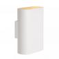 Preview: Lucide OVALIS Wandleuchte 2xE14 Weiß Up & Down Licht modern