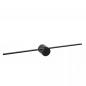Preview: Lucide MIZAR LED Wandleuchte Badezimmer 60 cm Schwarz IP44 2700K