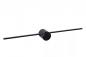 Preview: Lucide MIZAR LED Wandleuchte Badezimmer 60 cm Schwarz IP44 2700K