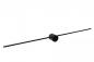 Preview: Lucide MIZAR LED Wandleuchte Badezimmer 90 cm Schwarz IP44 2700K