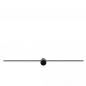 Preview: Lucide MIZAR LED Wandleuchte Badezimmer 90 cm Schwarz IP44 2700K