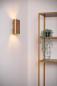 Preview: Lucide OVALIS Wandleuchte 2xE14 Mattes Gold / Messing Up & Down Licht