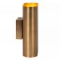 Preview: Lucide OVALIS Wandleuchte 2xE14 Mattes Gold / Messing Up & Down Licht