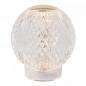 Preview: Lucide CINTRA Akku Tischlampe Ø9cm LED 1,5W 2700K Transparent 3-StepDim