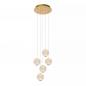 Preview: Lucide CINTRA Pendelleuchte Ø32cm LED 5x4,7W 2700K Transparent dimmbar