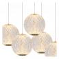 Preview: Lucide CINTRA Pendelleuchte Ø32cm LED 5x4,7W 2700K Transparent dimmbar