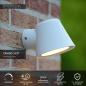Preview: Lucide DINGO-LED – Wandleuchte Innen & Außen – LED dimmbar – GU10 – 1x5W 3000K – IP44 – Weiß