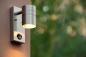 Preview: Lucide ARNE LED Wandstrahler Außen GU10 Chrom Matt Sensor IP44