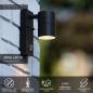 Preview: LUCIDE ARNE-LED IR Wandstrahler Außen GU10 IP44 Schwarz mit Sensor