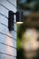 Preview: LUCIDE ARNE-LED IR Wandstrahler Außen GU10 IP44 Schwarz mit Sensor