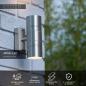 Preview: LUCIDE ARNE-LED Wandleuchte Außen GU10 IP44 Chrom Matt