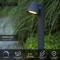Preview: Lucide DINGO-LED Pollerleuchte 70cm GU10 5W 3000K Anthrazit IP44 dimmbar
