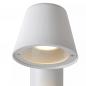 Preview: Lucide DINGO-LED Pollerleuchte Weiß – 5W GU10, 3000K, IP44