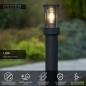 Preview: Lucide LORI Pollerleuchte Anthrazit – 1xE27, IP44, Tag/Nacht-Sensor, 80 cm