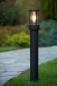 Preview: Lucide LORI Pollerleuchte Anthrazit – 1xE27, IP44, Tag/Nacht-Sensor, 80 cm