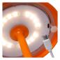 Preview: Lucide JOY – moderne Akku Tischleuchte für Innen & Außen in Orange mit warmweißem Licht