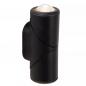 Preview: Lucide ERIN Wandstrahler / Wandleuchte Schwarz LED 2x5W IP65