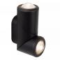 Preview: Lucide ERIN Wandstrahler / Wandleuchte Schwarz LED 2x5W IP65