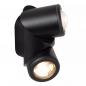 Preview: Lucide ERIN Wandstrahler / Wandleuchte Schwarz LED 2x5W IP65