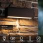 Preview: Lucide SUTTON Solar-Wandleuchte Schwarz LED 1,5W IP54 Tag/Nacht-Sensor