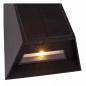 Preview: Lucide LUTON – Solar LED Außenwandleuchte 1x2W 2700K/3000K IP54 Schwarz mit Sensor