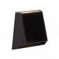 Preview: Lucide LUTON – Solar LED Außenwandleuchte 1x2W 2700K/3000K IP54 Schwarz mit Sensor