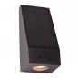 Preview: Lucide IRWIN – LED Solar Wandleuchte Außen 2W 3000K IP54 Schwarz