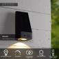 Preview: Lucide IRWIN – LED Solar Wandleuchte Außen 2W 3000K IP54 Schwarz