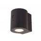 Preview: Lucide PERTH – Solar LED Außenwandleuchte Ø9 cm 1x1W 2700K/3000K IP65 Schwarz mit Sensor
