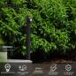 Preview: Lucide IBAMBA LED Pollerleuchte Schwarz – 6W, 3000K, IP65, 60 cm