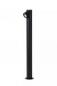 Preview: Lucide IBAMBA LED Pollerleuchte Schwarz – 6W, 3000K, IP65, 60 cm