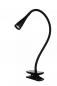 Preview: Lucide ZOZY Klemmleuchte LED 1x4W 3000K Schwarz 3-StepDim flexibel