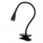 Preview: Lucide ZOZY Klemmleuchte LED 1x4W 3000K Schwarz 3-StepDim flexibel