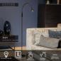 Preview: Lucide ZOZY LED Stehlampe mit Lesearm 4W 3000K 3-StepDim Schwarz modern