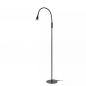 Preview: Lucide ZOZY LED Stehlampe mit Lesearm 4W 3000K 3-StepDim Schwarz modern