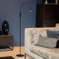 Preview: Lucide ZOZY LED Stehlampe mit Lesearm 4W 3000K 3-StepDim Schwarz modern