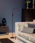 Preview: Lucide ZOZY LED Stehlampe mit Lesearm 4W 3000K 3-StepDim Schwarz modern