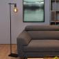 Preview: Lucide Stehlampe LEANNE – Schlanke Vintage Stehleuchte Schwarz