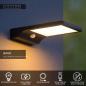 Preview: Lucide BASIC Solar-Wandleuchte Schwarz LED 3W IP44 Bewegungs- & Tag/Nacht-Sensor