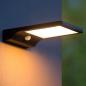 Preview: Lucide BASIC Solar-Wandleuchte Schwarz LED 3W IP44 Bewegungs- & Tag/Nacht-Sensor